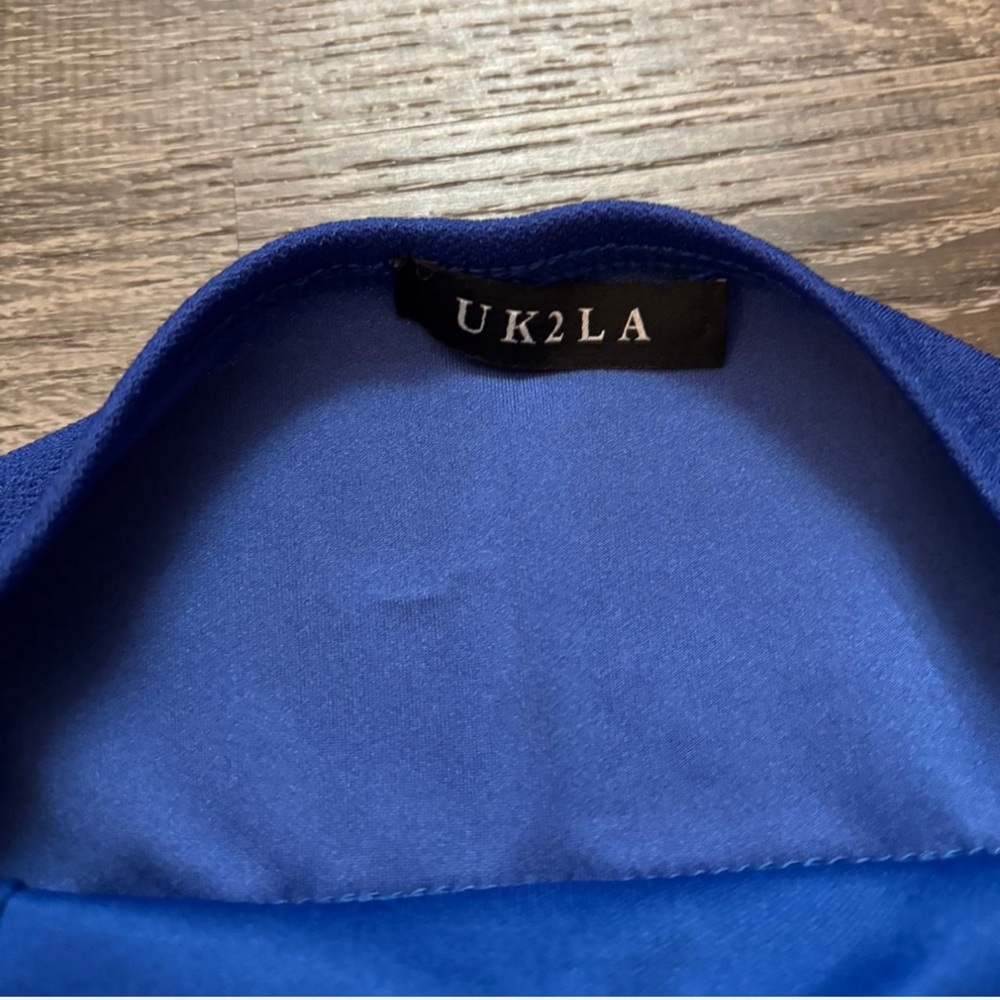 ROYAL BLUE MINI DRESS - Picture 3 of 4